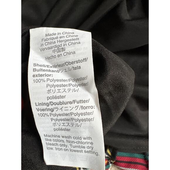 Women’s Size 6 J.Crew Stewart Red Tartan Plaid Ruffleneck Peasant Midi Dress - Picture 3 of 5